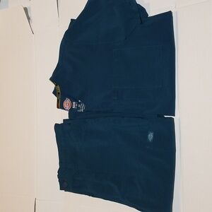 Dickies EDS Essentials Men's Caribbean Blue Scrub Set sz Small